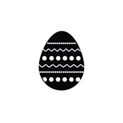 Easter eggs simple line icon. Decorated easter egg icon Easter season Vector.