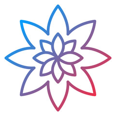 Flower Vector Icon Style