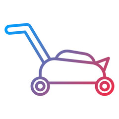 Lawnmover Vector Icon Style