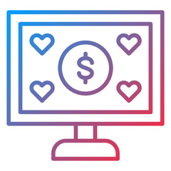 Cost Per Engagement Vector Icon Style