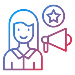 Influencer Vector Icon Style