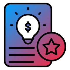 Intangible Asset Vector Icon Style