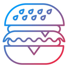 Burger Vector Icon Style