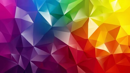 Fototapeta premium A vibrant, colorful geometric pattern showcasing a spectrum of hues in a modern design.