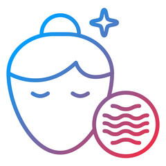 Dry Skin Vector Icon Style