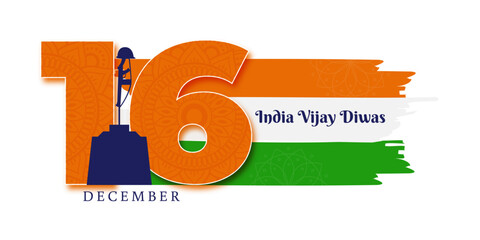 Vector illustration of Vijay Diwas social media template