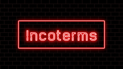 Incoterms のネオン文字