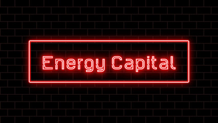 Energy Capital のネオン文字