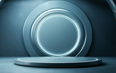 Future technology elements of e-commerce product display background