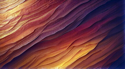 Obraz premium Warm Amber To Crimson Gradient Texture With Layered Organic Striations And Deep Color Variations Creating A Bold And Intense Background Design For Dramatic Visuals