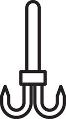 Hoist and Crane Hook Line Icon