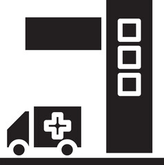 Hospital Building Icon