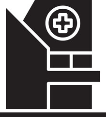 Obraz premium Hospital Building Icon