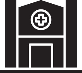 Obraz premium Hospital Building Icon