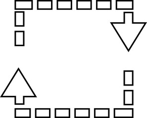  Recycle Fill icons. An arrow that revolve endlessly Reuse concept Recycled. Rounded angles. Ecology, Bio rotation arrows symbols Signs vector collection isolated on transparent background