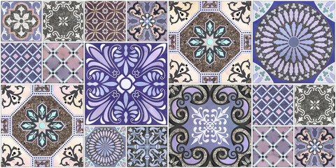 abstract design pattern for wall tile and floor tile , marble tile mosaic , geometric
