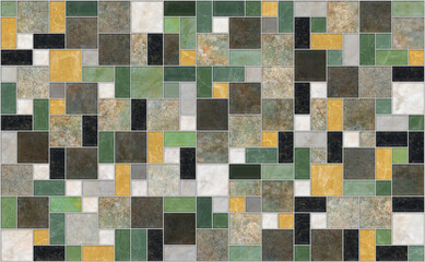 Vintage tiles intricate details for a decorative look.Ceramic paint floor, ornament Collection Patchwork
