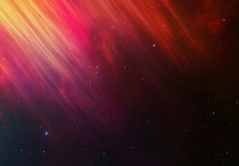 A Stunning Cosmic Landscape with Vibrant Colors and Stars