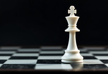 Chess board game concept of business ideas and competition. Chess figures on a dark background with smoke and fog. Selective focus
