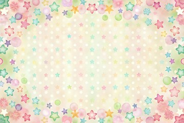 Cute and stylish background material drawn with paint Silhouette