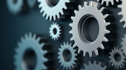 Complex Automation System: Interlocking Gears Enhancing Precision in Modern Machinery