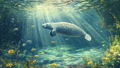 Fototapeta premium wildlife in the unique natural world