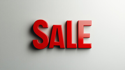 Red "Sale" text against white background