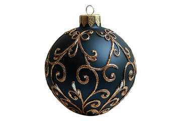 Gold and green Photo Ornament isolated on transparent background, png file, no background png file