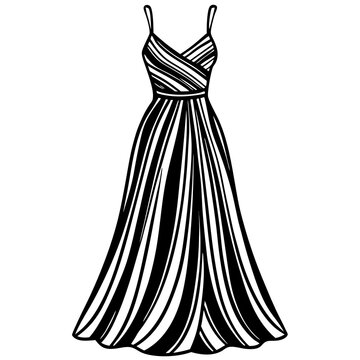 recommend clip art: silhouette of a woman in a red dress