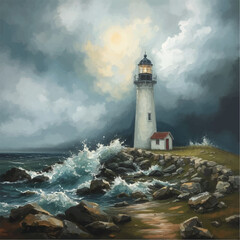 lighthouse on the coast