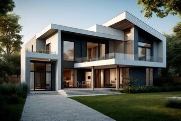 Obraz premium Luxury designer single-family home