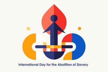International day for the abolition of slavery design concept for awareness campaigns
