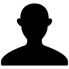 Profile user icon isolated on white background