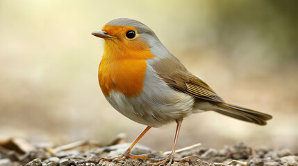 Fototapeta premium Close-up of a robin bird.
