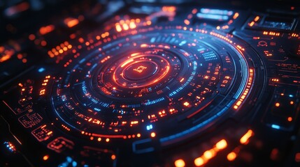 Futuristic digital roadmap with technology milestones and business objectives