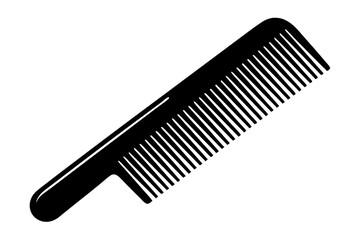Comb Silhouette Vector illustration, hairbrush graphic icon