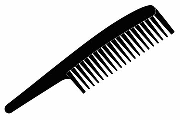 Comb Silhouette Vector illustration, hairbrush graphic icon