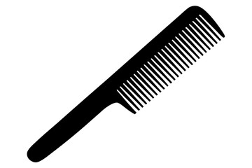Comb Silhouette Vector illustration, hairbrush graphic icon
