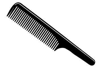 Comb Silhouette Vector illustration, hairbrush graphic icon