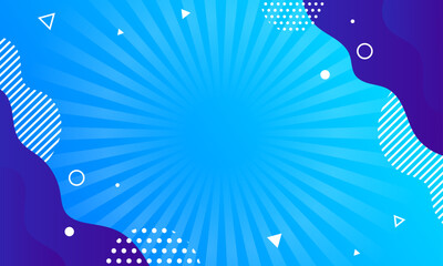 Flat design bright comics wallpaper design