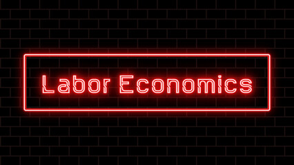 Labor Economics のネオン文字