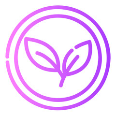plant based Gradient icon