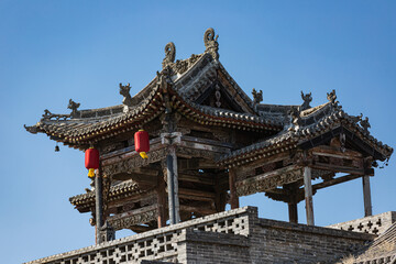 Fototapeta premium Shanxi Jinzhong Wangjia compound building