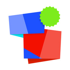 Colorful abstract sale banner. colorful origami sale banner