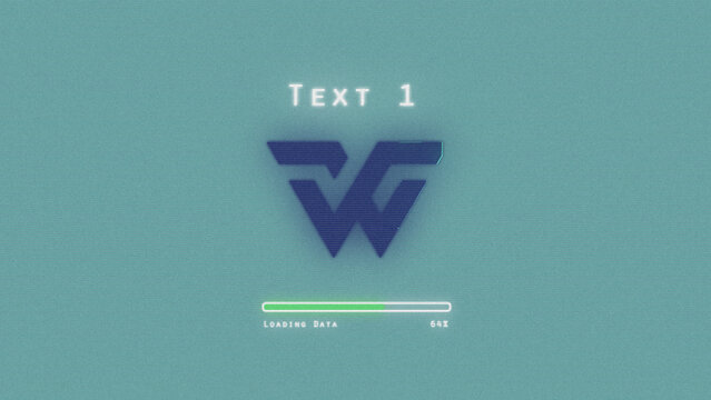 Retro CRT Computer 1990 Logo Reveal 396 1:1 16:9 9:16