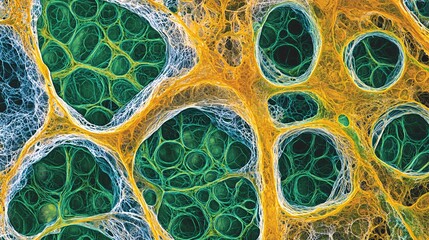 Chloroplasts and Plant Cells in Hydrilla Leaf
