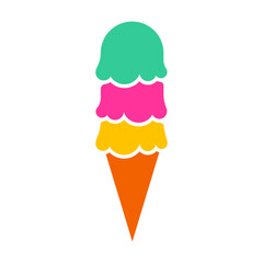 Ice Cream Vector Logo Design Template