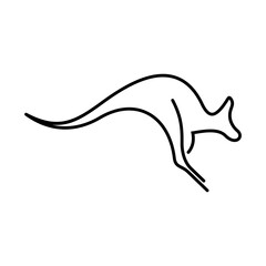 Kangaroo Vector Logo Design Template