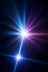 Glow light shine flares laser beams