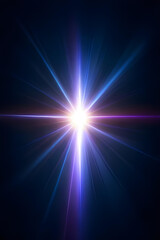 Glow light shine flares laser beams